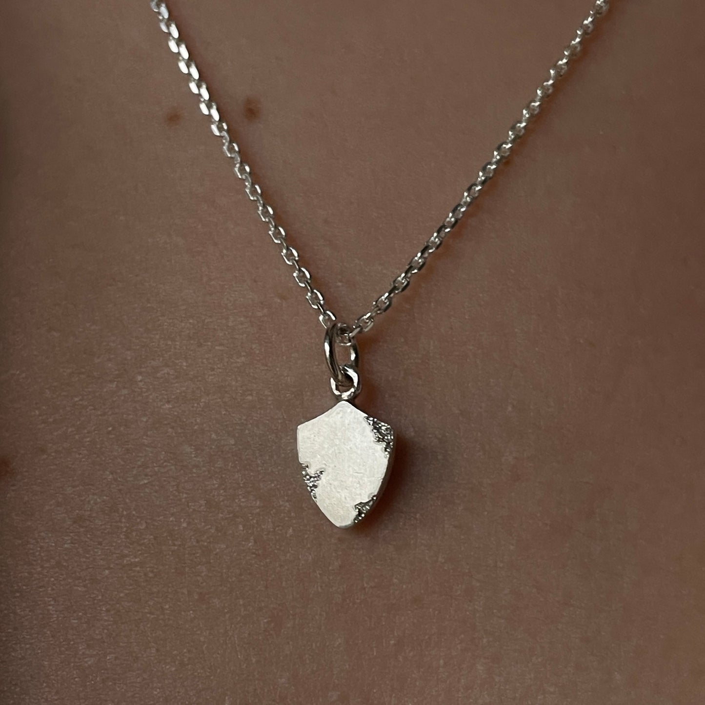 Tiny shield necklace