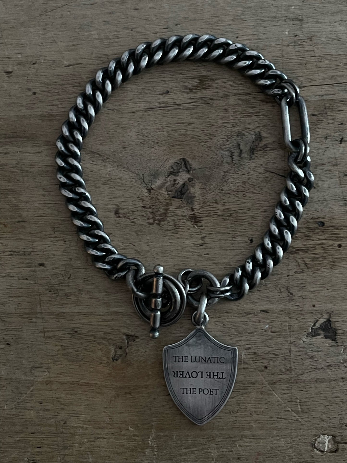 Characters shield bracelet