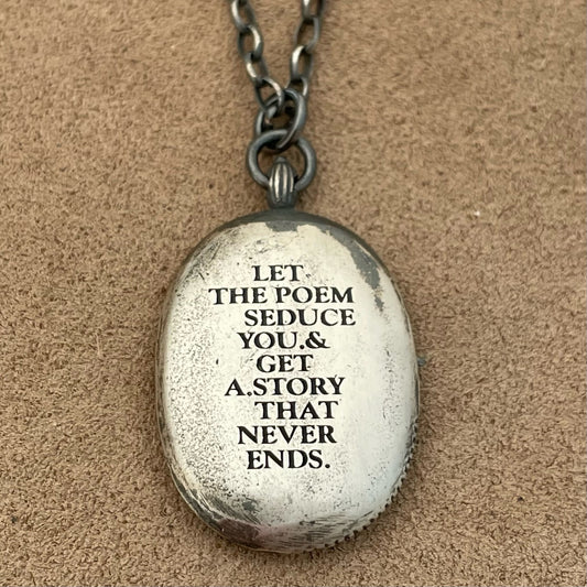 Bold poem locket